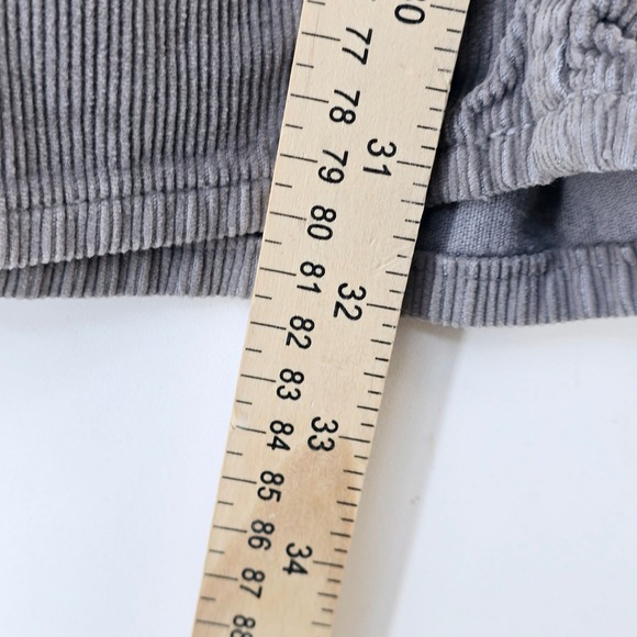 Banana Republic Corduroy Pants Mens 31x32 Straight Leg Gray Casual 100% Cotton - Picture 10 of 12